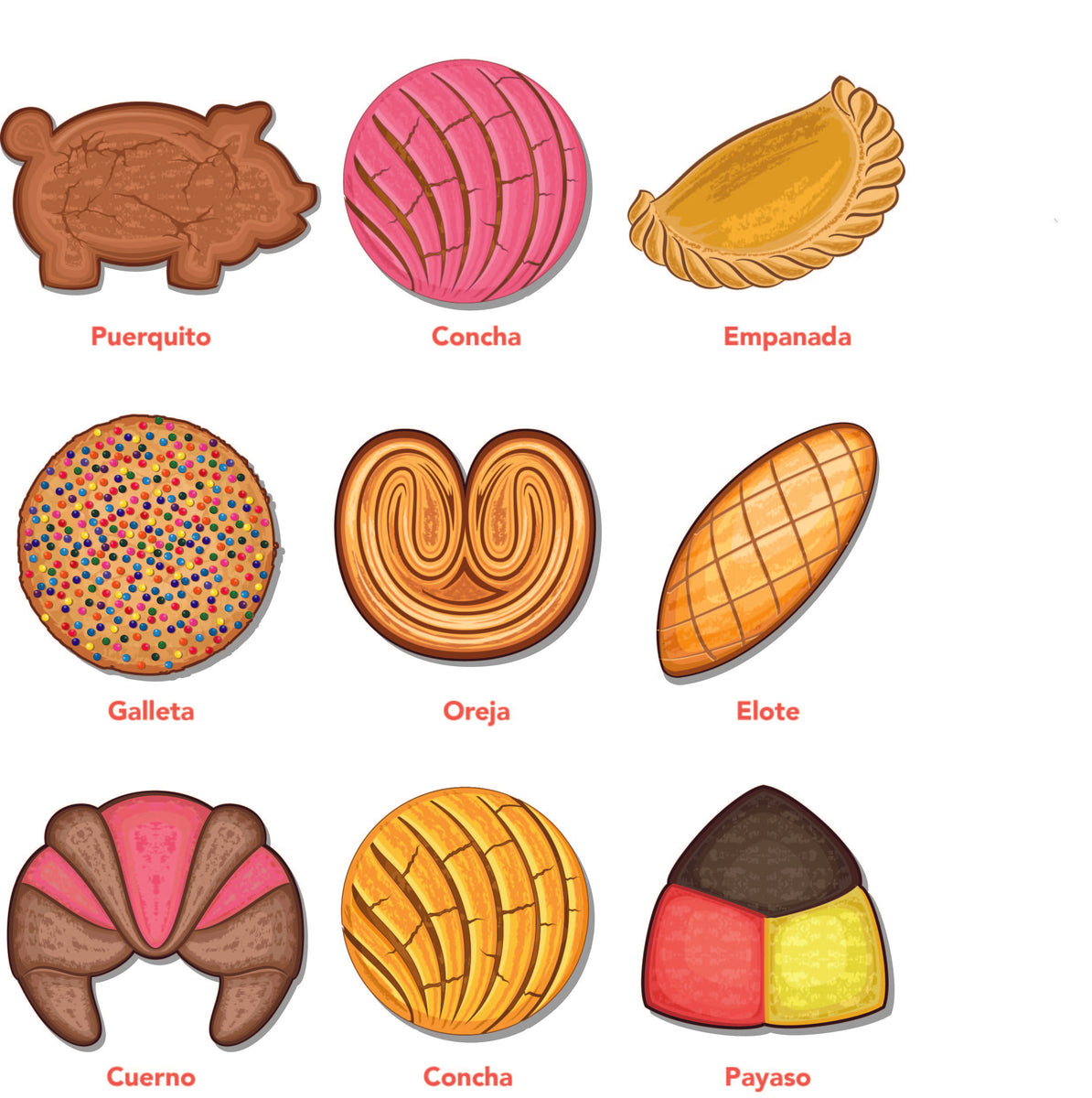 Pan Dulce Icons pan-dulce-icons