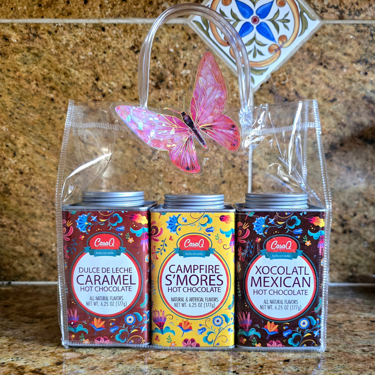 CasaQ Artisan Hot Chocolate Trio w/Tote