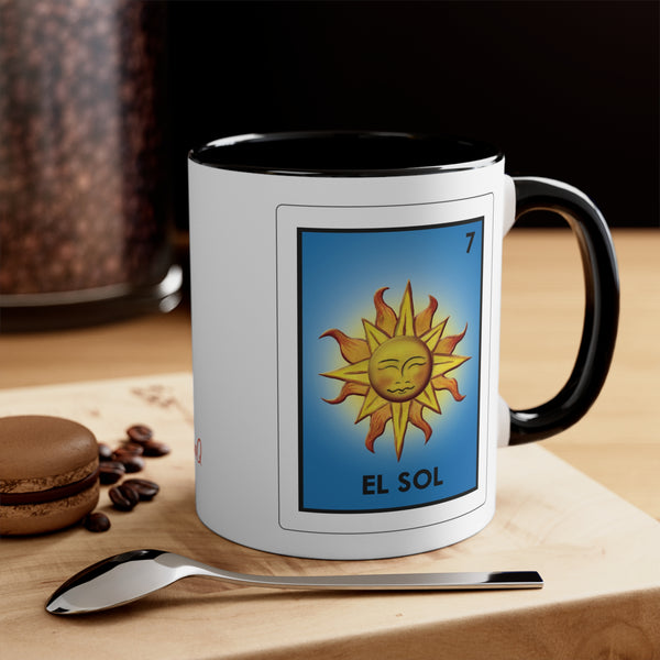 El Sol (Sun) Loteria Mexican Bingo Coffee Mug, 11oz