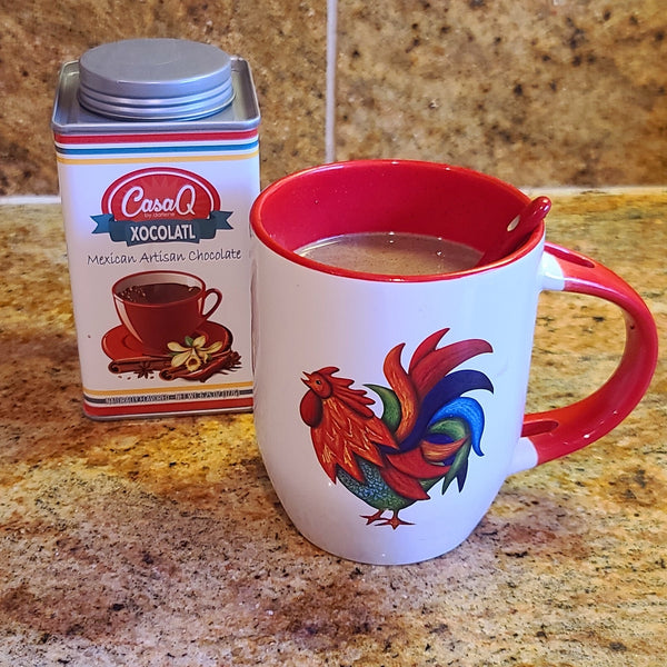 De Colores Rooster Mug with Spoon