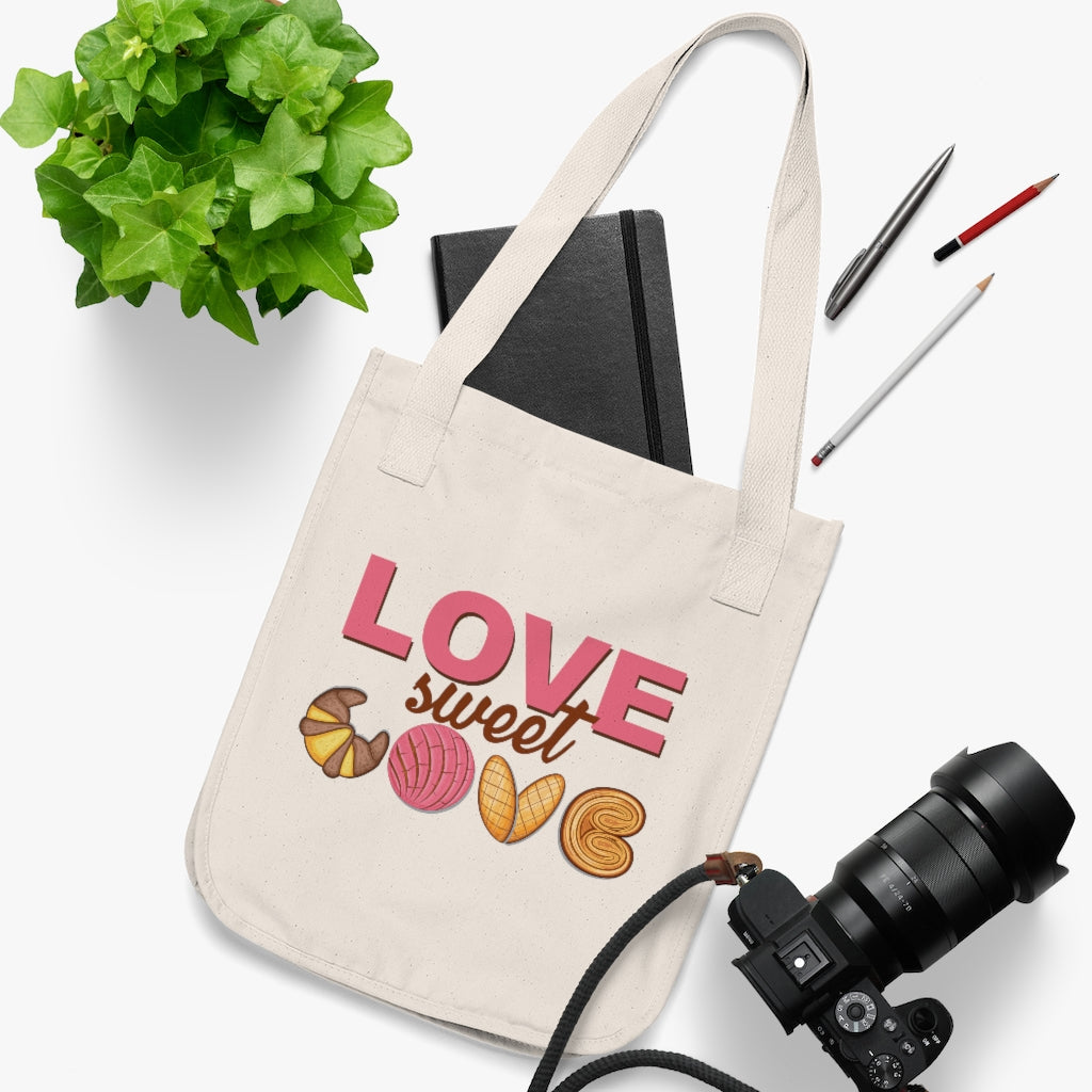 Love Sweet Love / Amor Dulce Amor Pan Dulce Organic Canvas Tote Bag – CasaQ