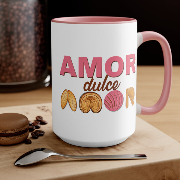 Amor Dulce Amor Pan Dulce Ceramic Coffee Mug - 11 or 15 oz