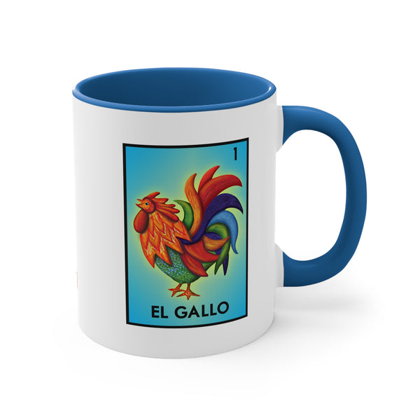 El Gallo Rooster Loteria Mexican Bingo Coffee Mug, 11oz