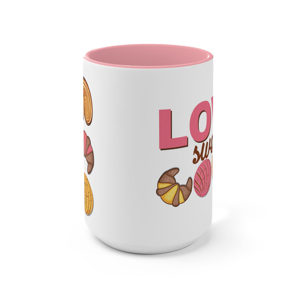 Love Sweet Love Pan Dulce Ceramic Coffee Mug - 11 or 15 oz