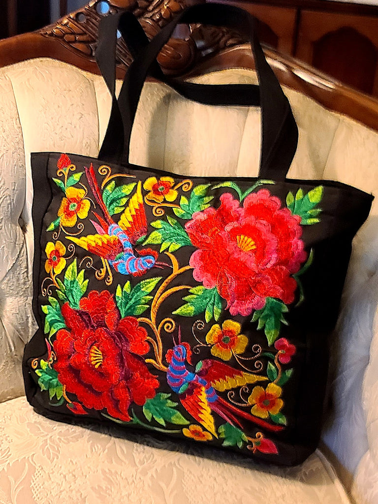 Women Large Purse, Boho Shoulder Bag, Extra Large Tote Bag With Floral  Embroidery, Embroidered Purses and Bags, Work Bag for Women, Gift Bag - Etsy