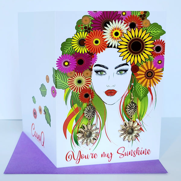 CasaQ Palabras Earring Greeting Card Collection B - 6pcs