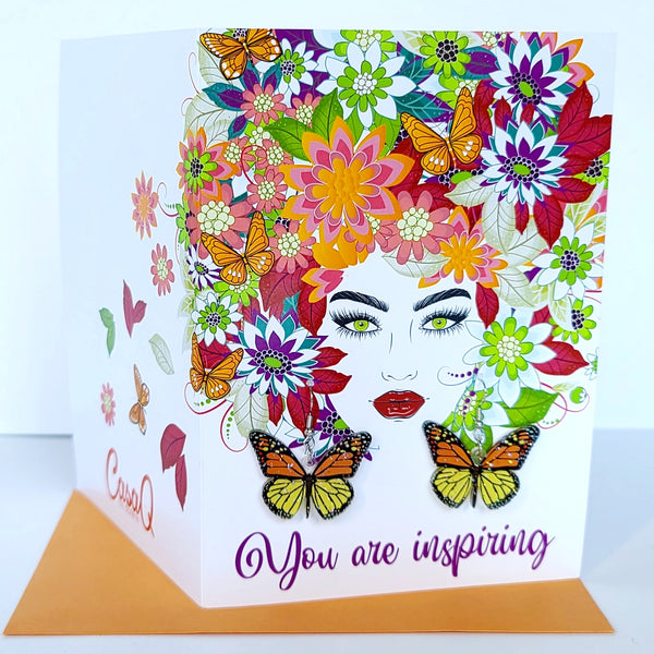 CasaQ Palabras Earring Greeting Card Collection B - 6pcs