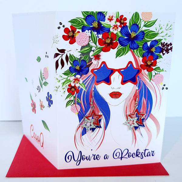 CasaQ Palabras Earring Greeting Card Collection B - 6pcs