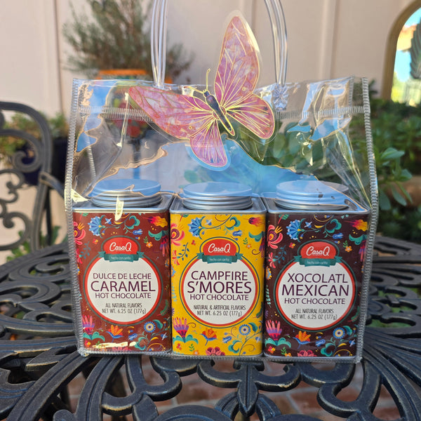 CasaQ Artisan Hot Chocolate Trio w/Tote