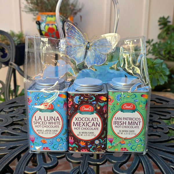 CasaQ Artisan Hot Chocolate Trio w/Tote