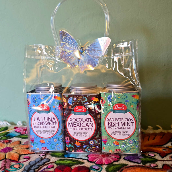 CasaQ Artisan Hot Chocolate Trio w/Tote