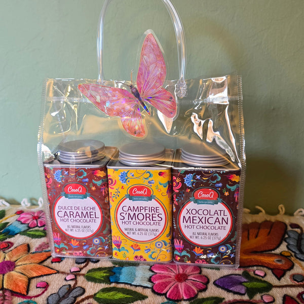 CasaQ Artisan Hot Chocolate Trio w/Tote