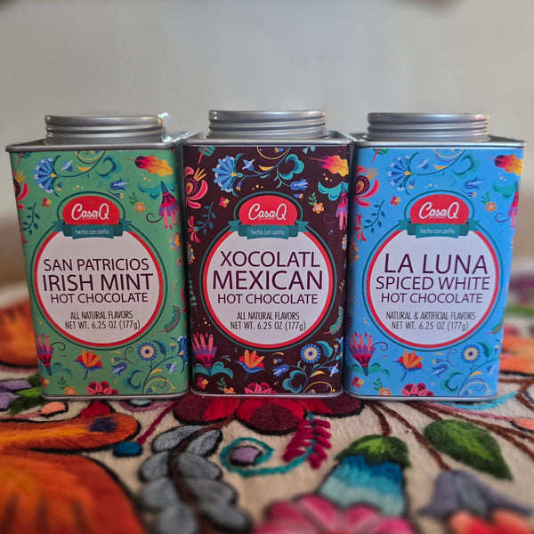 CasaQ Artisan Hot Chocolate Trio w/Tote