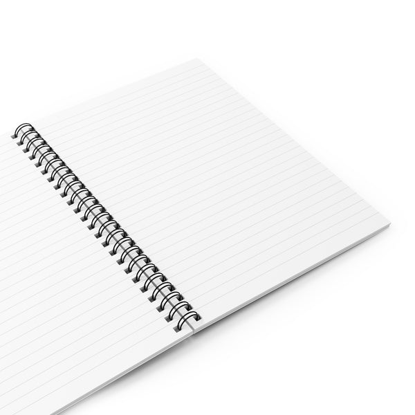 Sin Ganas No Ganas Spiral Journal Lined Notebook (Black)