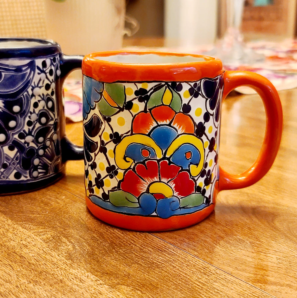 Aztec Hand Painted Ceramic Mug – Luna Curates