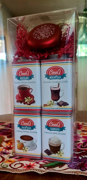 CasaQ Grande Hot Chocolate Collection + Feliz Navidad Ornament