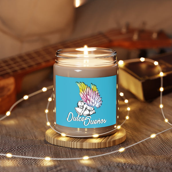 Dulce Sueños / Sweet Dreams Angel Wings Aromatherapy Candles, 9oz (Turquoise)