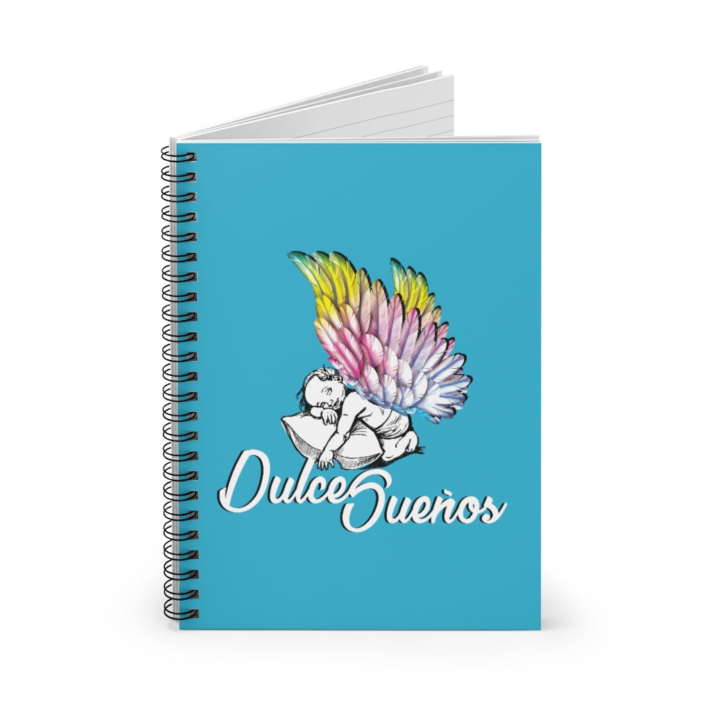 Dulce Sueños / Sweet Dreams Spiral Journal Lined Notebook (Turquoise)