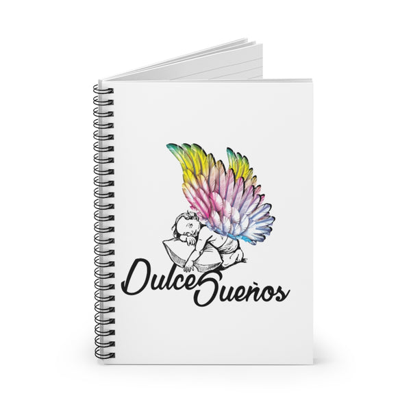 Dulce Sueños / Sweet Dreams Spiral Journal Lined Notebook (White)