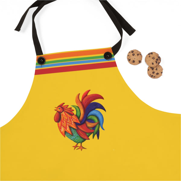 De Colores Rooster Kitchen & Craft Apron (Corn Flower)