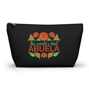 World's Best Abuela Everything Makeup Accessory Pouch (Black)