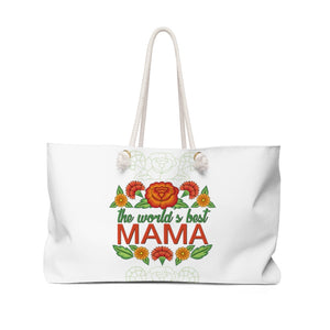 World's Best Mama Farmers Market Weekender Tote Bag