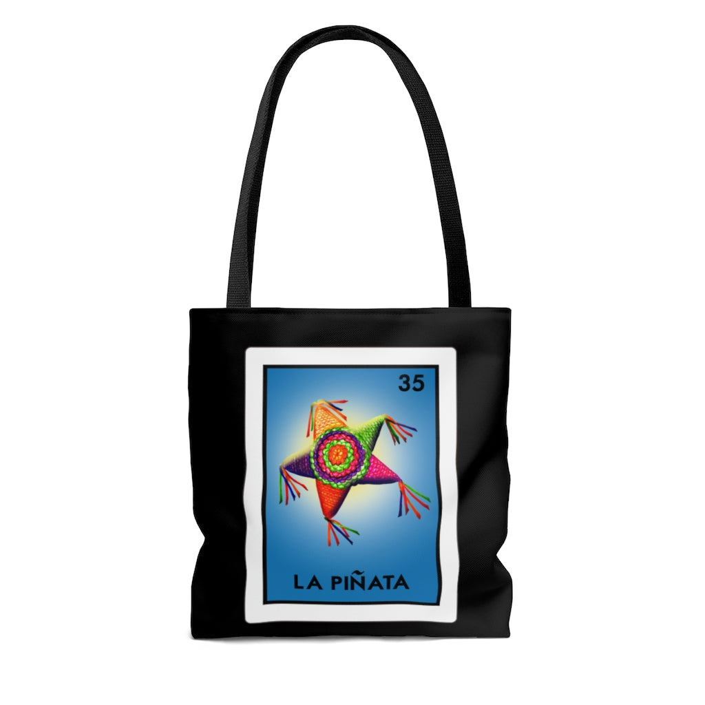 La Piñata Loteria Mexican Bingo Tote Bag (Black) – CasaQ