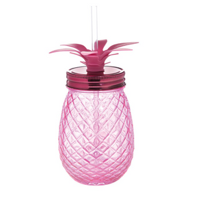 Pink Pineapple Sipper Cup - CLEARANCE