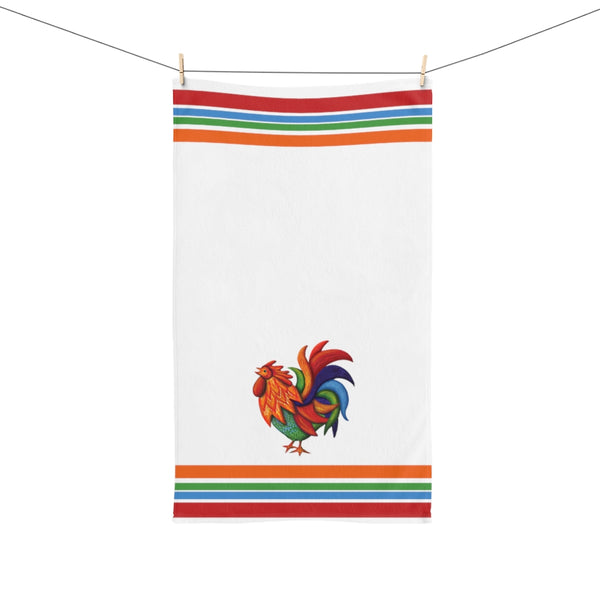 De Colores Rooster Hand Towel 16 X 28