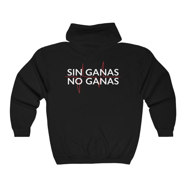 Sin Ganas No Ganas Unisex Heavy Blend™ Full Zip Hooded Sweatshirt