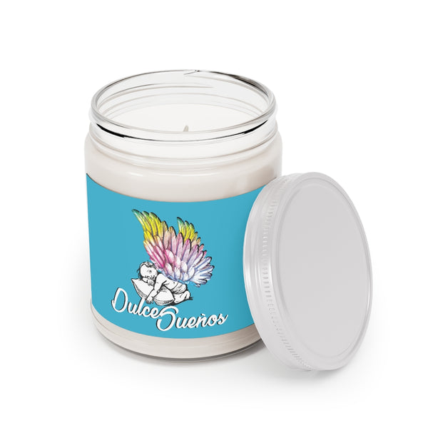 Dulce Sueños / Sweet Dreams Angel Wings Aromatherapy Candles, 9oz (Turquoise)