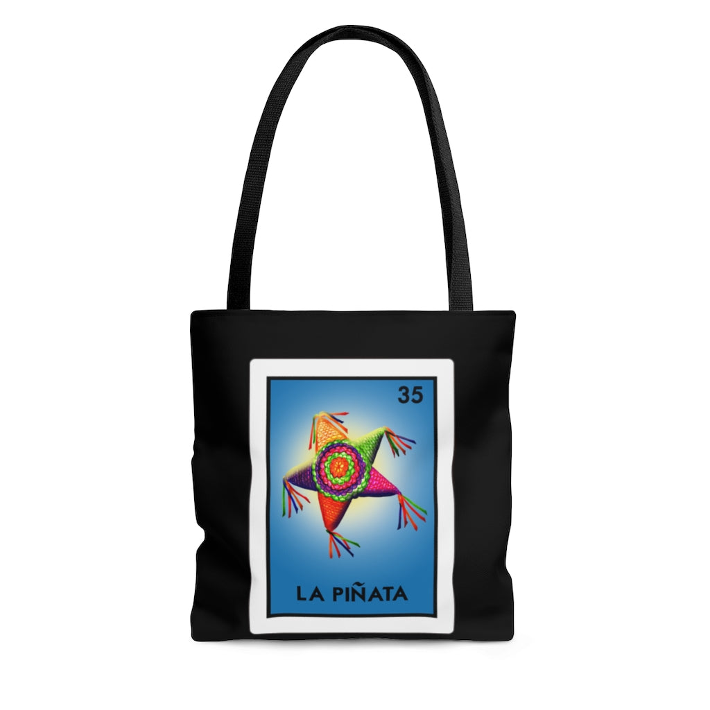 La Piñata Loteria Mexican Bingo Tote Bag (Black) – CasaQ