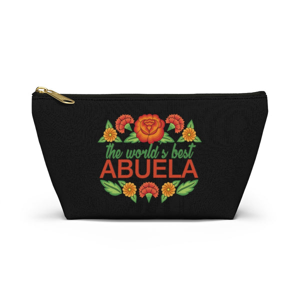 World's Best Abuela Everything Makeup Accessory Pouch (Black)
